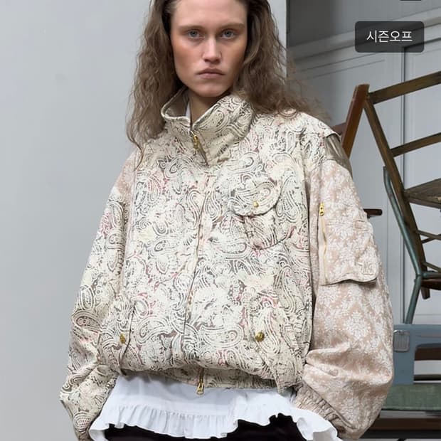 (구해요) 오픈와이와이 페이즐리 카고 봄버