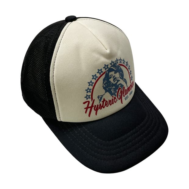 히스테릭글래머 메쉬캡 블랙/화이트