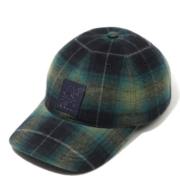 로에베 타탄체크패치캡 