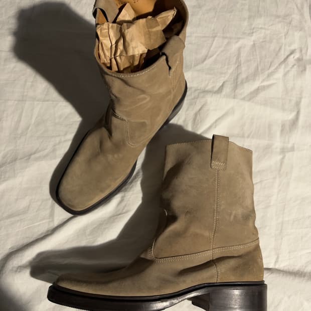 구찌 톰포드기 스웨이드 웨스턴부츠