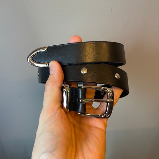 REAL LEATHER STUDS BELT