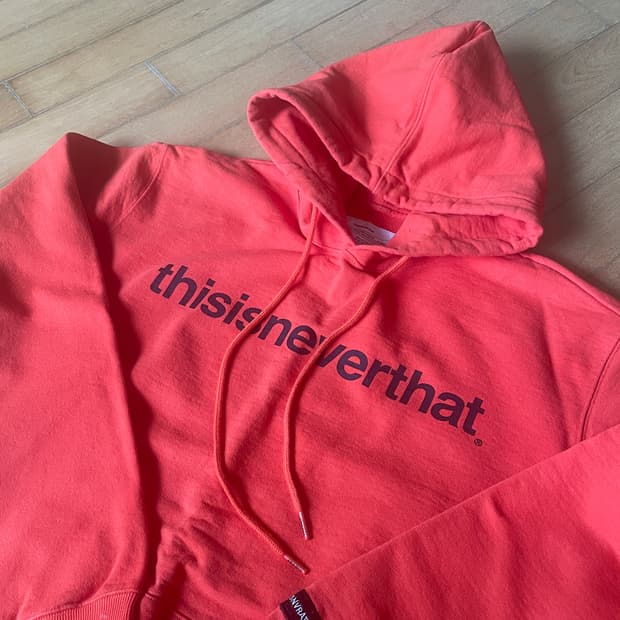 디스이즈네버댓 오렌지 후드티