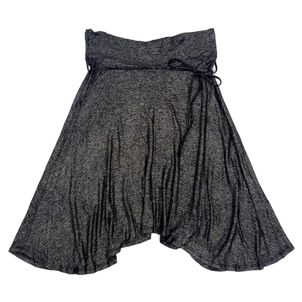 Max&co Metallic  Asymmetric Skirt / S
