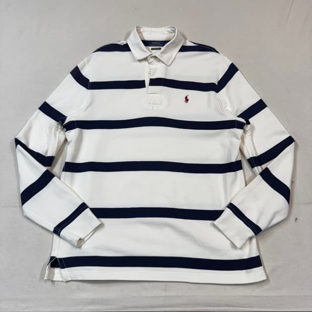 L) 폴로 랄프로렌 단가라 럭비티 긴팔 카라티 신형 큐알탭