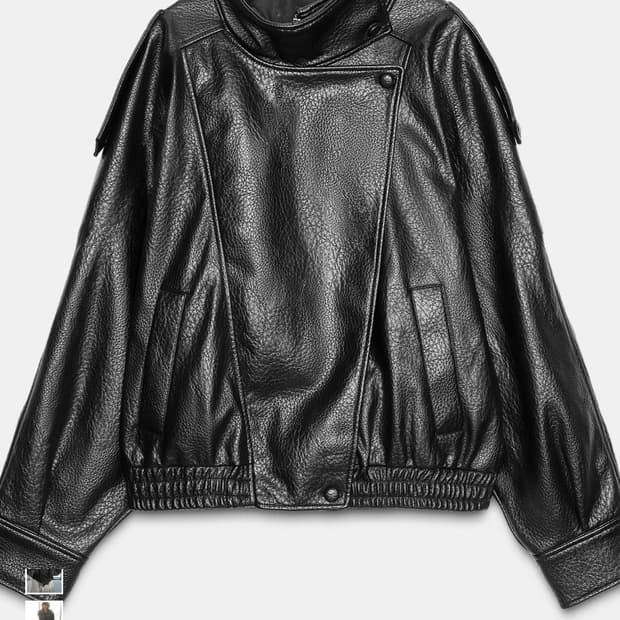 자라 레더 자켓
