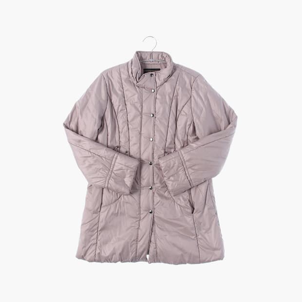 Dusty Pink Quilted Coat