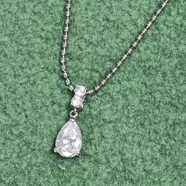 18k 물방울 금 목걸이