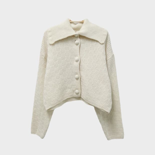 TONGARI 세일러넥 울 니트 가디건 63618