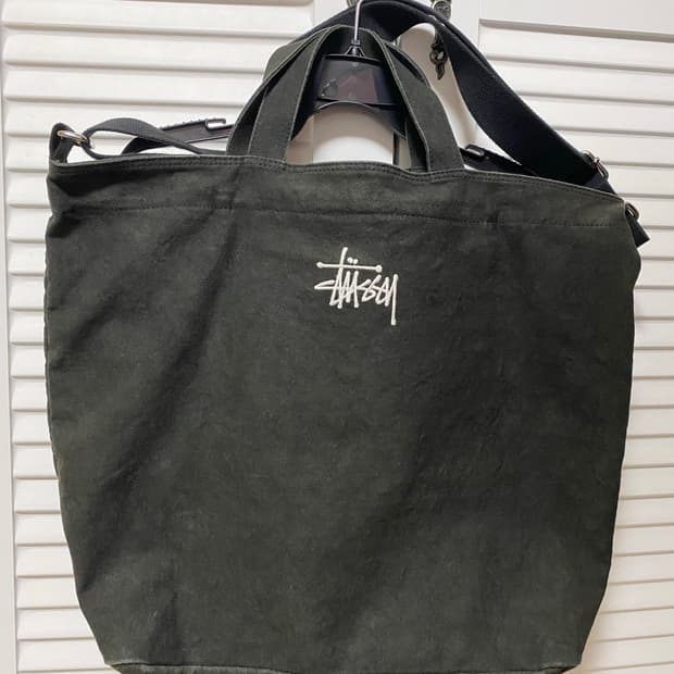 스투시 크로스 캔버스 가방