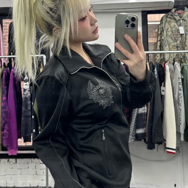 밴슨 레더 빅로고 투웨이 져지