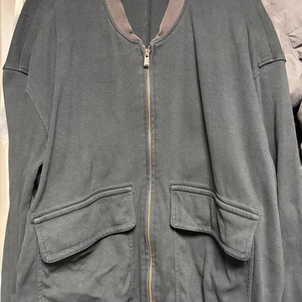 폴리테루 워시드져지자켓 블랙