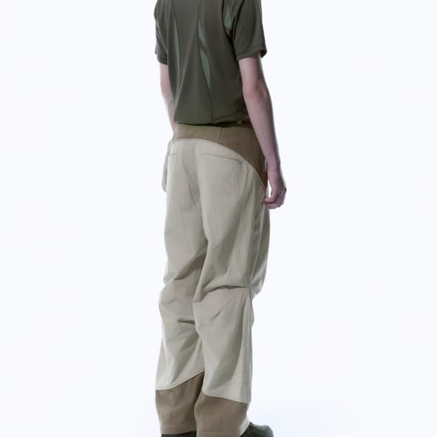 산산기어 린넨 블록 팬츠 베이지