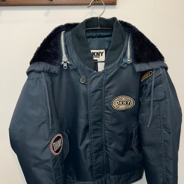 DKNY ma-1 가오리핏 y2k 봄버 