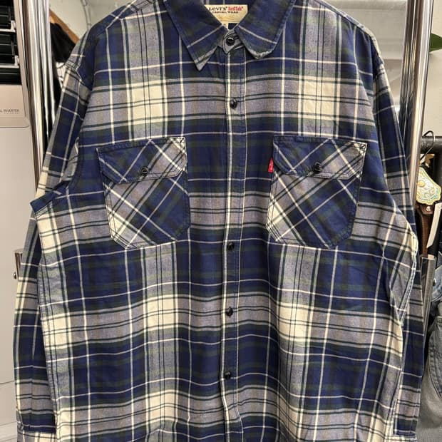리바이스 빈티지 체크패턴 플란넬 셔츠