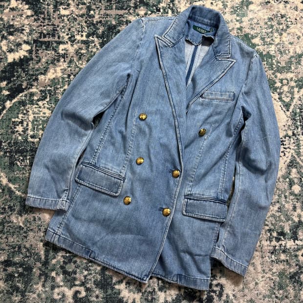 Ralph Lauren 랄프로렌 금장 브레스츠 데님 자켓(2)