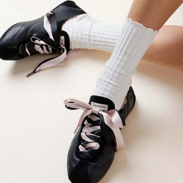 [36,37,38]레페토 25fw 테니스 실크 스니커즈