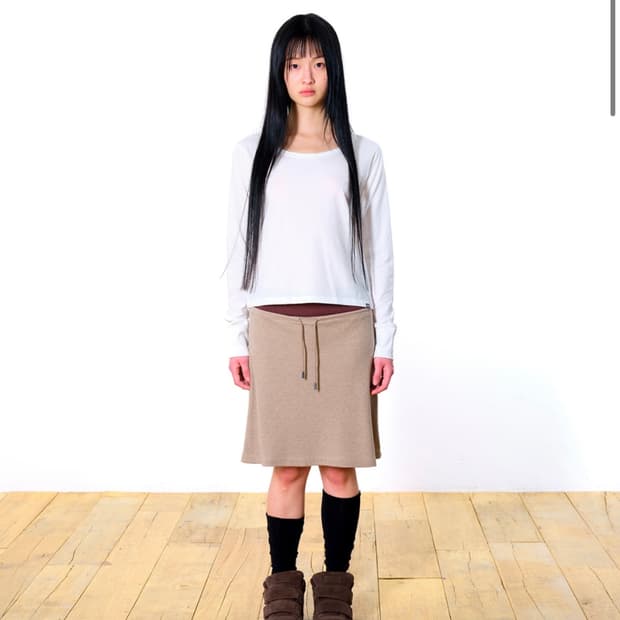 코이세이오 038 와플 스커트 카푸치노