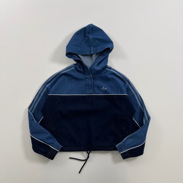 아디다스 데님 후드티