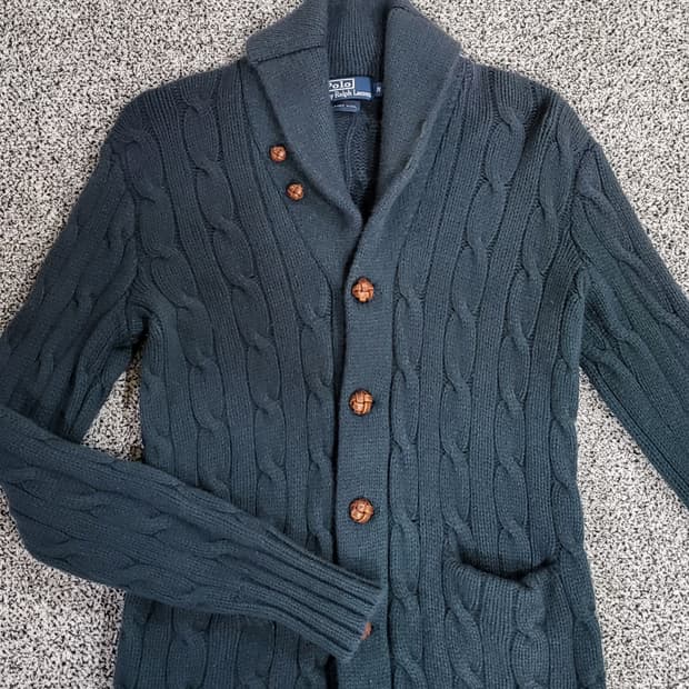POLO RALPH LAUREN 케이블 가디건