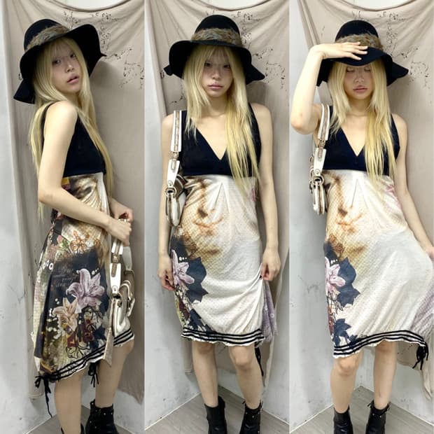 [2026 made in France]Oriental Print Dres