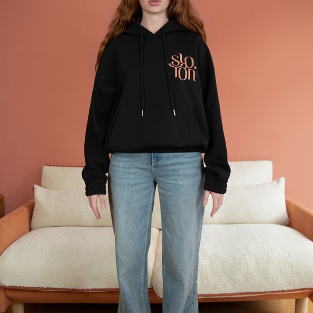 슬로윤 코튼 후드티