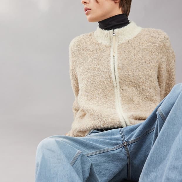 [2] 알렌느 Haleine 부클 니트 집업 판매 합니다