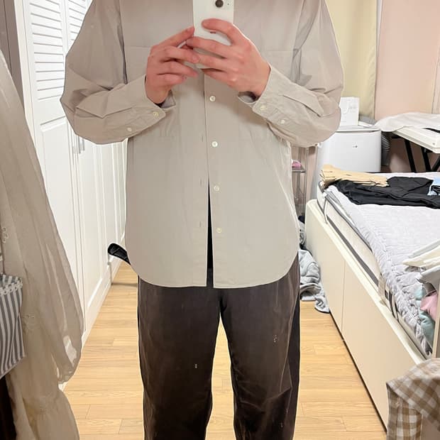 노드아카이브 레이지 빅 셔츠 애쉬 그레이 0사이즈