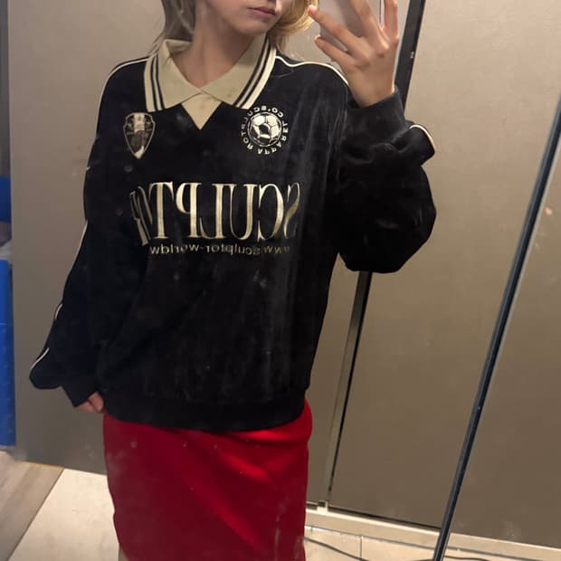 빈티지 레드 포인트 스포티 코디⚽️❤️