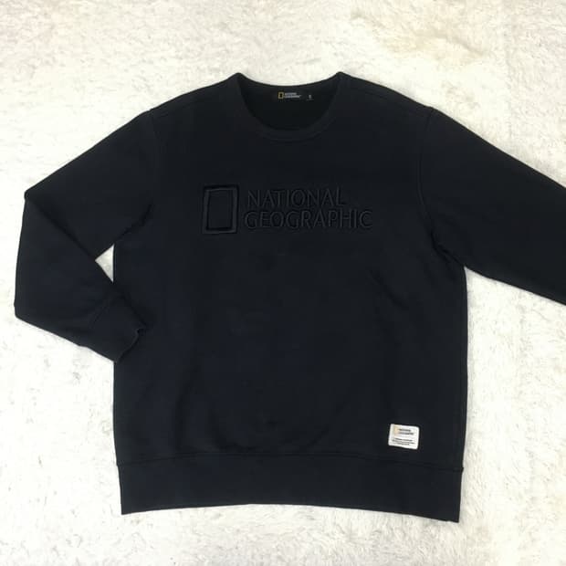 내셔널지오그래픽 빅로고 맨투맨 만원샵 DD12