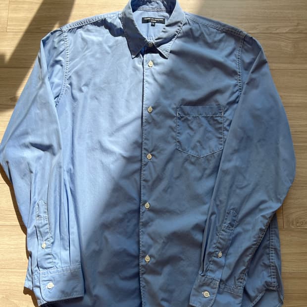 꼼데가르송 옴므 / 블루 코튼 셔츠 / L