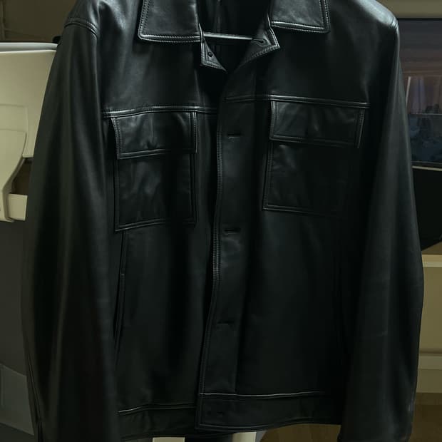 A.P.C. 램스킨 레더 자켓 블랙 XL