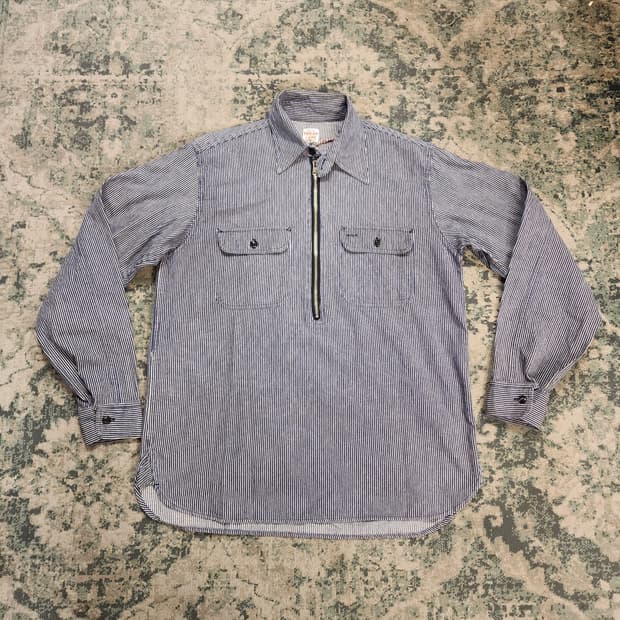 90s 슈기케인 풀오버 워크셔츠