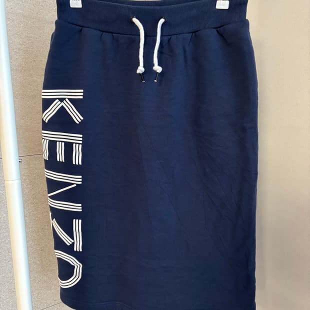 겐조 코튼 미디스커트