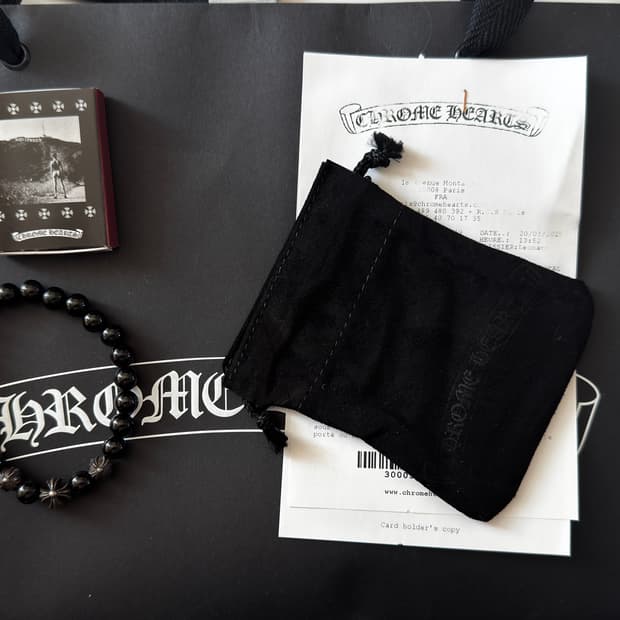 크롬하츠 8미리 4볼 비즈팔찌