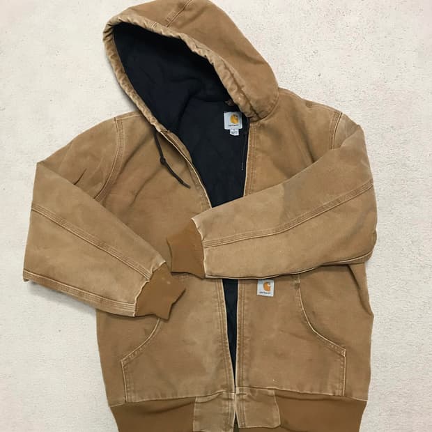 칼하트의 브라운컬러 130 액티브 워크 자켓 S