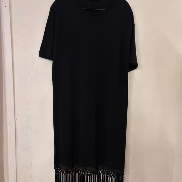 ZARA 자라 블랙 프링지 원피스 EUR S (실측 M)