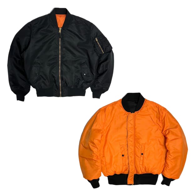 알파인더스트리 ma-1 항공점퍼 리버서블 플라이트 자켓