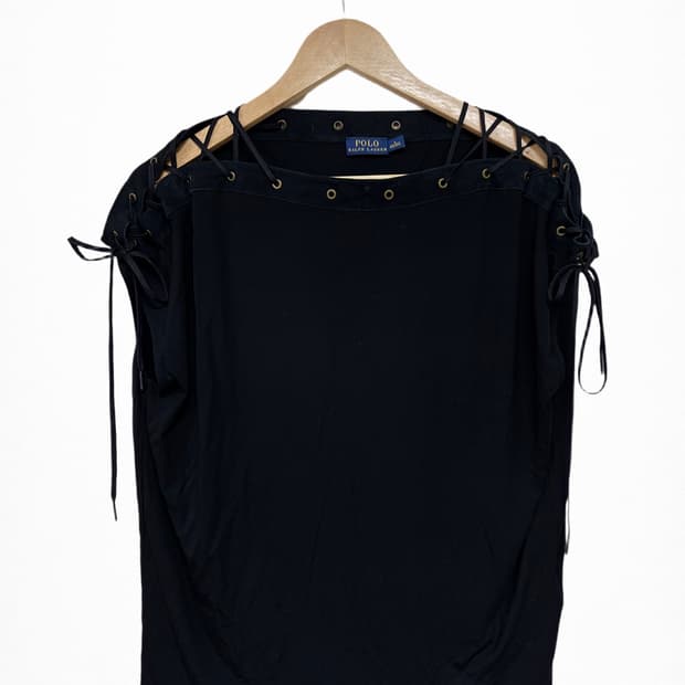 폴로 랄프로렌 슬리브리스 탑