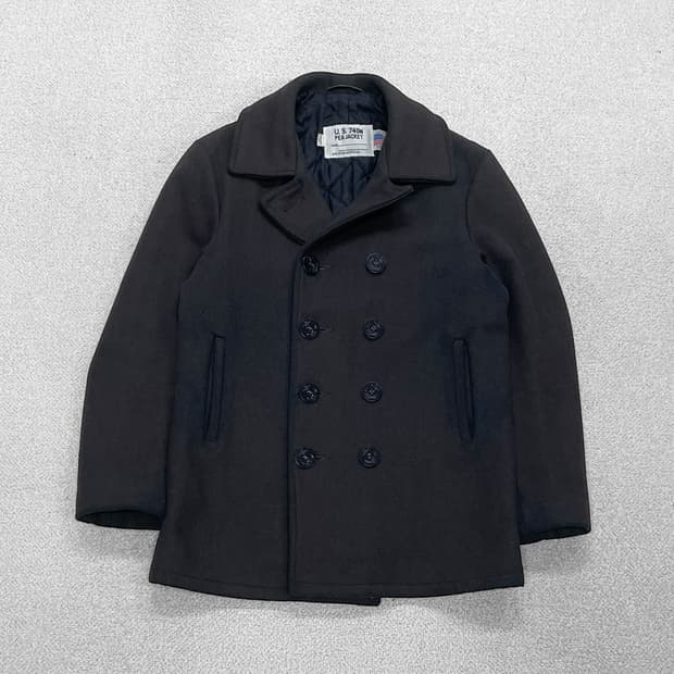 쇼트 Schott U.S 740n 울 멜튼 피 코트