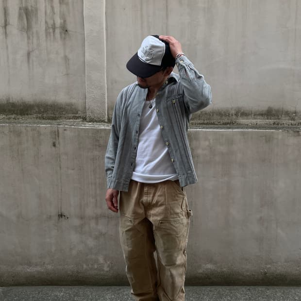90-00s Bitch Flannel Check Shirt