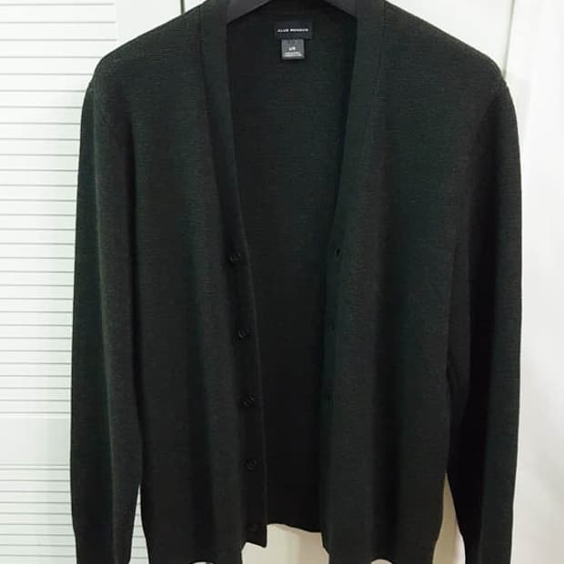 클럽모나코 남성 모100 가디건 그린카키 100-105