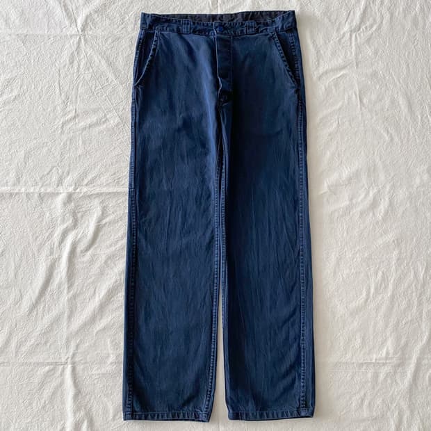 빈티지 오리지널 다잉 프렌치 워크팬츠