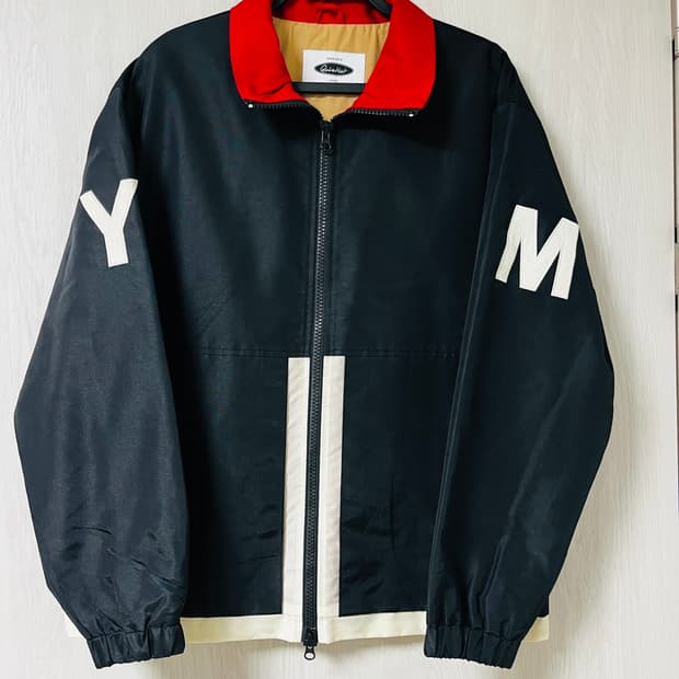 콰이어티스트(Quietist) 컬러블럭 스포츠 자켓 블랙 L(105)