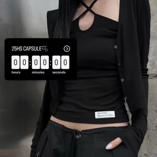 이네기 실루엣 나시가디건 세트 블랙 silhoouette cardigan