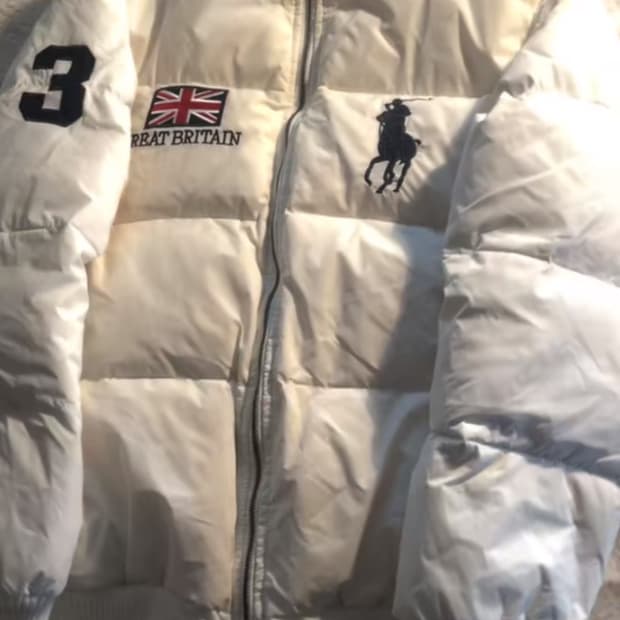 폴로 빅포니패딩 구해요 블랙/흰색 