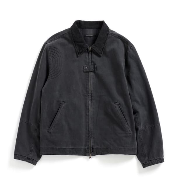 해칭룸 Denim Work Jacket Dyed Blue Grey