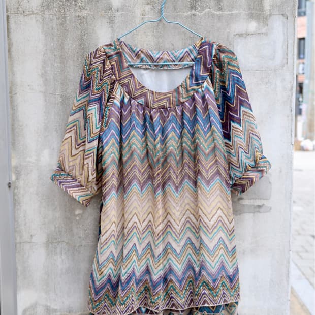 Ethnic ruffled layered blouse