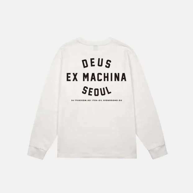 데우스 엑스 마키나 서울 m 롱슬리브 화이트 새상품