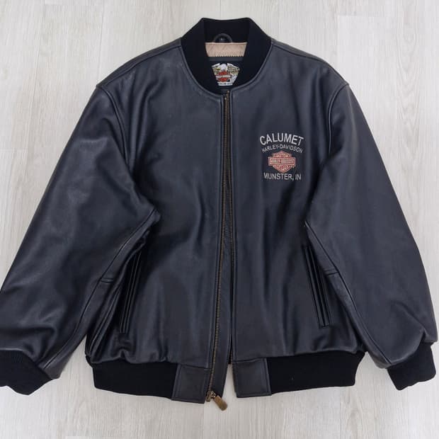 Harley Davidson 가죽 봄버 자켓