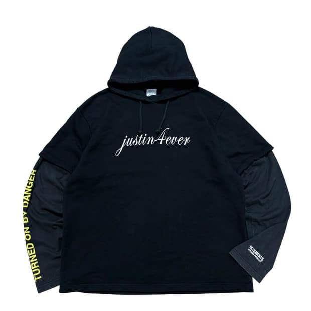 베트멍 17AW 저스틴포에버 레이어드 후드티